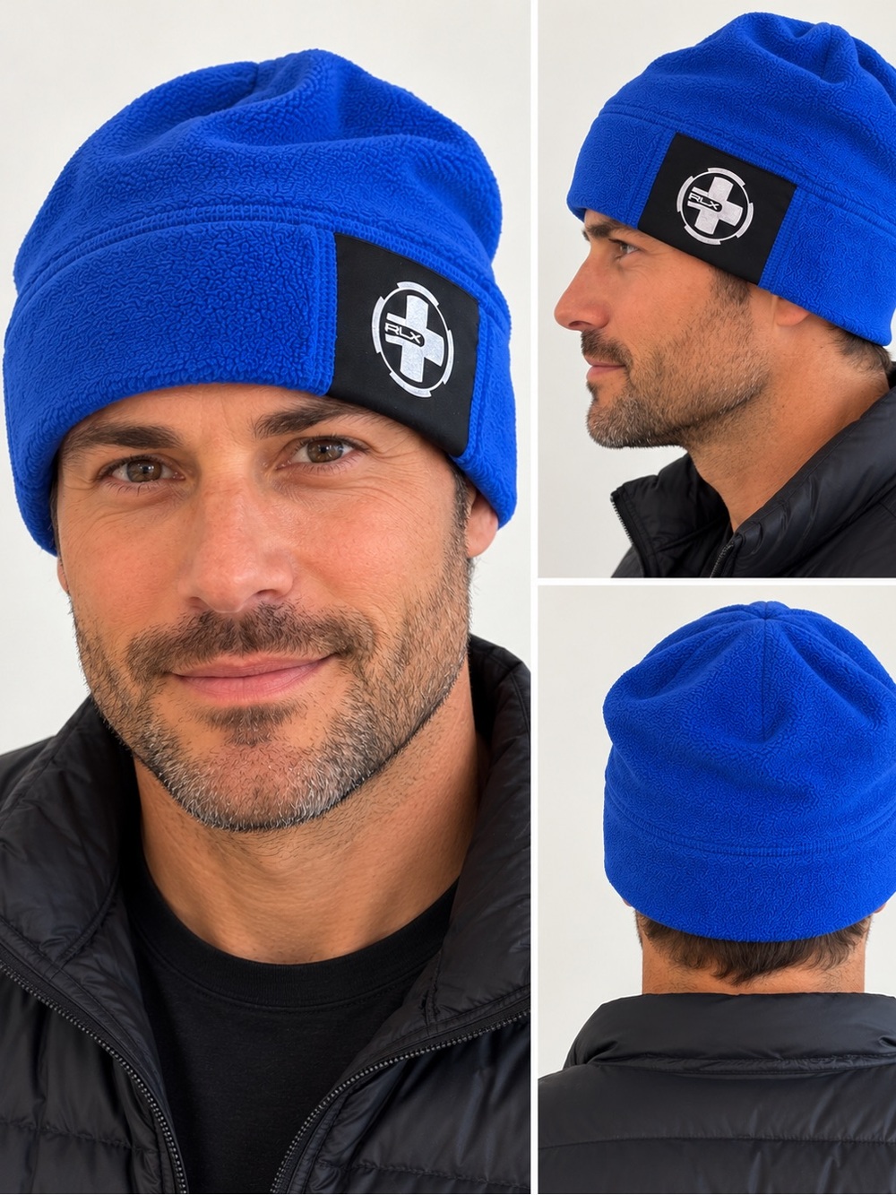 Ralph Lauren RLX Blue Fleece Beanie – Unisex